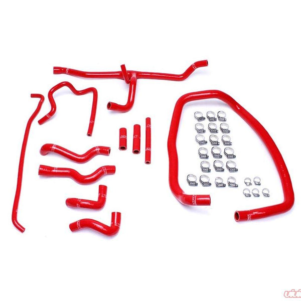 HPS Red Reinforced Silicone Heater Hose Kit Coolant for BMW 96-99 E36 M3 Left Hand Drive
