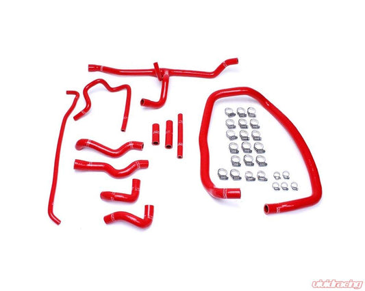 HPS Red Reinforced Silicone Heater Hose Kit Coolant for BMW 96-99 E36 M3 Left Hand Drive