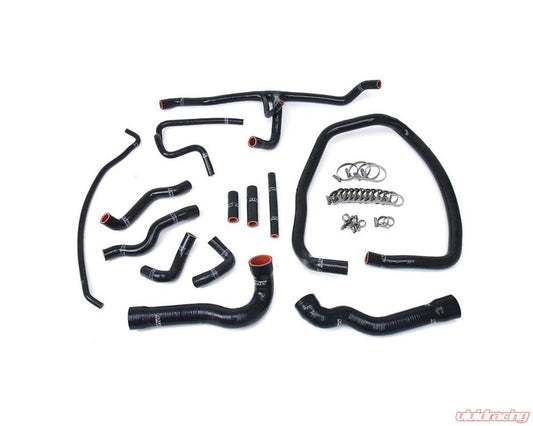 HPS Black Reinforced Silicone Radiator and Heater Hose Kit Coolant for BMW 96-99 E36 M3 Left Hand Drive