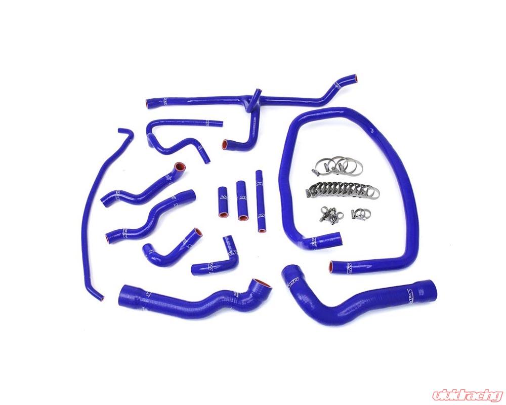 HPS Blue Reinforced Silicone Radiator and Heater Hose Kit Coolant for BMW 96-99 E36 M3 Left Hand Drive