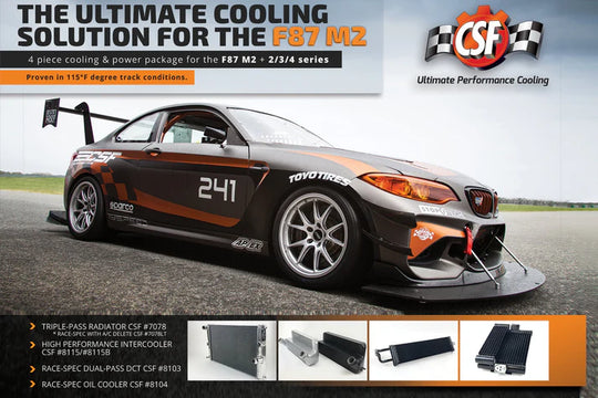 BMW F87 M2 (N55) - CSF High-Performance Stepped Core Intercooler
