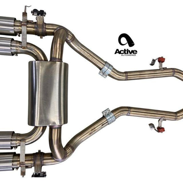 G8X M3/M4 | AA Exhaust Valved 100mm w/ Carbon Tips