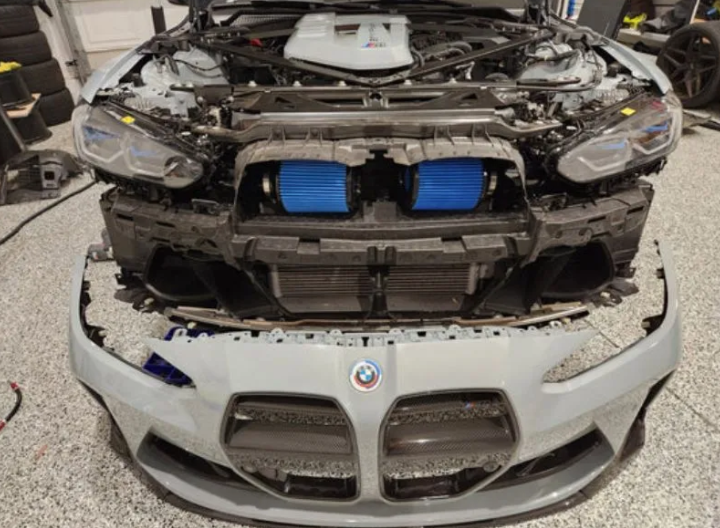 Burger Motorsports Front Mount Silicone Performance Intake System for BMW G80 G82 M3 M4 (2021+)