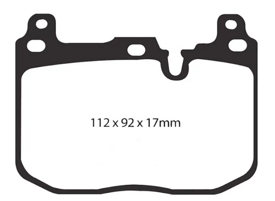 EBC Racing Front RP-X Track & Race Brake Pads for BMW F80 M3 / F82–F83 M4 (2015–2020) – DP82130RPX