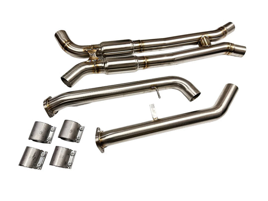 Evolution Racewerks S58 Sports Series Resonated Mid Pipes