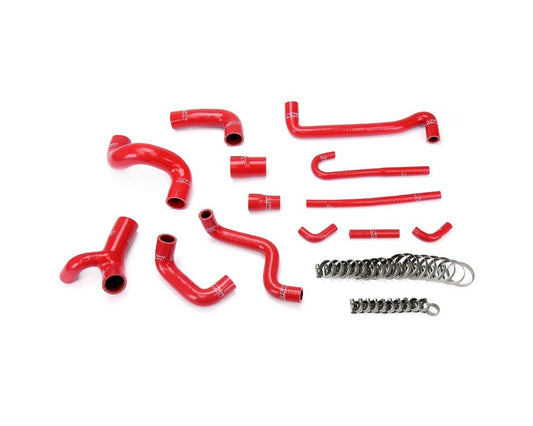 HPS Red Reinforced Silicone Radiator and Heater Hose Kit Coolant for BMW 88-91 E30 M3 Left Hand Drive