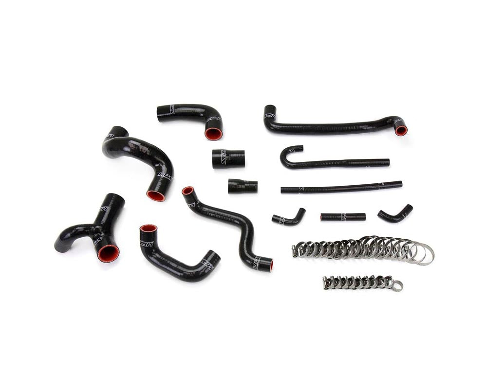HPS Black Reinforced Silicone Radiator and Heater Hose Kit Coolant for BMW 88-91 E30 M3 Left Hand Drive
