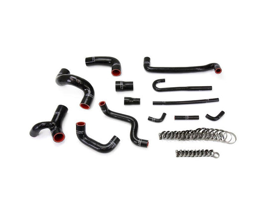 HPS Black Reinforced Silicone Radiator and Heater Hose Kit Coolant for BMW 88-91 E30 M3 Left Hand Drive