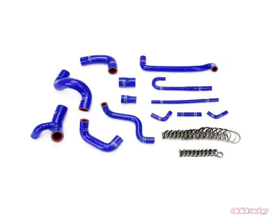 HPS Blue Reinforced Silicone Radiator and Heater Hose Kit Coolant for BMW 88-91 E30 M3 Left Hand Drive